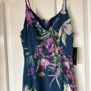 Lulus blue floral dress